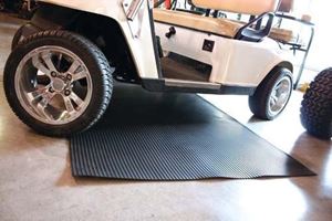Picture of 55530 4' x 8' Black Ribbed Garage Mat 1/8" + Thickness