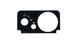 Picture of Console plate for fuel & oil light for TXT fleet 2010