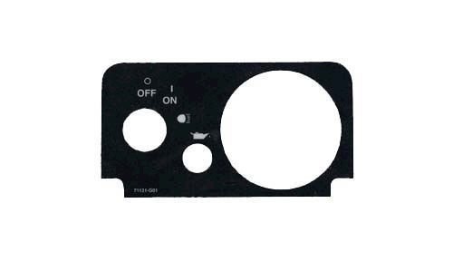 Picture of Console label for fuel & oil light for TXT fleet 2010
