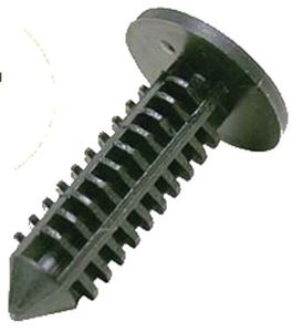 Picture of BLACK PLASTIC XMAS TREE PUSH RIVET, (10 BG)