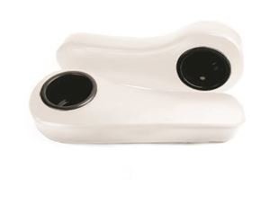 Picture of ARM REST CUSHION W/CUP HOLDER-WHITE (SET OF 2)