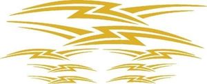 Picture of 6630-1 GRAPHICS, LIGHTNING, GOLD METALLIC