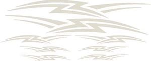 Picture of 6630-2 GRAPHICS, LIGHTNING, SILVER METALLIC