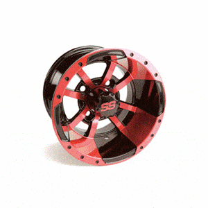 Picture of 41103 (19-108)WHEEL, 10X7 STORM TROOPER, RED/BLACK W/SS CAP