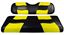 Picture of RIPTIDE Black/Yellow Two-Seat Cover for Club Car DS