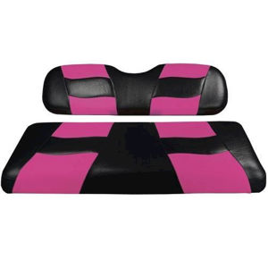 Picture of 10-184  RIPTIDE Blck/Pink 2tone Front Seat Covers for Yamaha DR