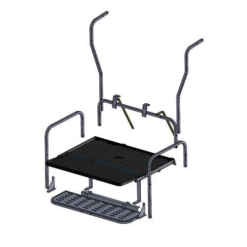 01 016 Madjax Genesis 150 Rear Seat Frame Only Fits Club Car Ds 01 016 Madjax Genesis 150 Rear Seat