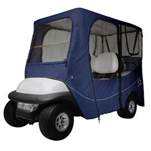 Picture of Deluxe golf car enclosure, long roof, 4-pass car, Navy