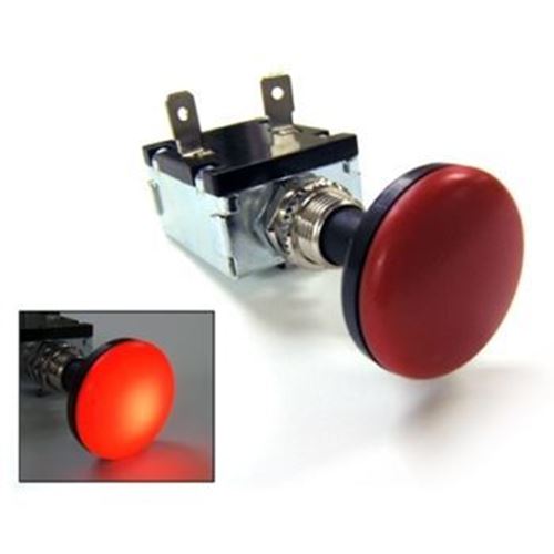 Picture of 30 AMP PUSH-PULL SWITCH ILLUMINATES RED 12V
