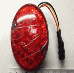 Picture of StarEV OEM 2LT432 Brake Light for 4P Bubble. RED- 3.5" diameter Wire colors - Red-Yellow-Black or Red-Green-Black