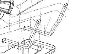 Picture of 2PS090 StarEV Classic & Sport Seat back supporting bracket for Pod Seat