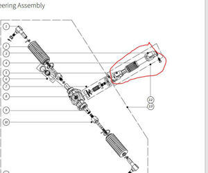 Picture of StarEV OEM 2ST265 Shaft - Lower Steering Shaft without boot Universal joint assembly"" for Diablo."