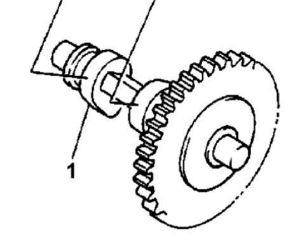 Picture of CZ1-12171 CAMSHAFT VALVE Yamaha G16A