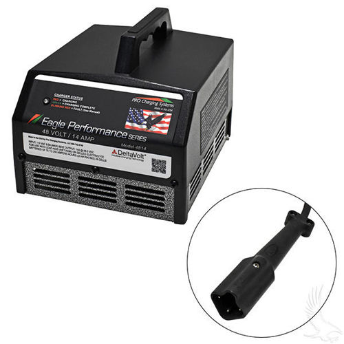 Picture of CH-320 Battery Charger, Eagle Performance Series, 36V-48V Auto Ranging Voltage 15A, Yamaha 3-Prong