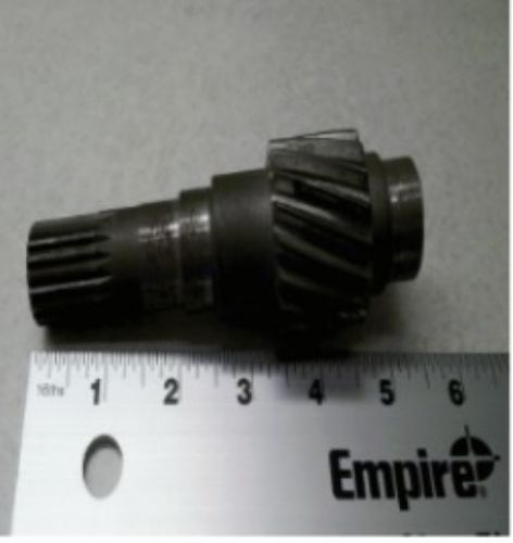Picture of 2RR120 Main Drive Shaft (Fig5-3 item#2 only) Low Speed Gear has 16 teeth.  StarEV Classic