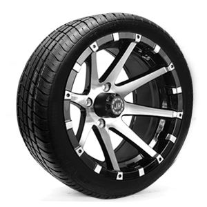 Picture of 7RM410B1 14 x 7 Machined Black 8 Spoke & Trooper Combo, Free Shipping