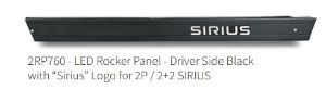 Picture of StarEV OEM 2RP760 - LED Rocker Panel - Driver Side Black with “Sirius” Logo for 2P / 2+2 SIRIUS