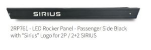 Picture of StarEV OEM 2RP761 - LED Rocker Panel - Driver Side Black with “Sirius” Logo for 2P / 2+2 SIRIUS
