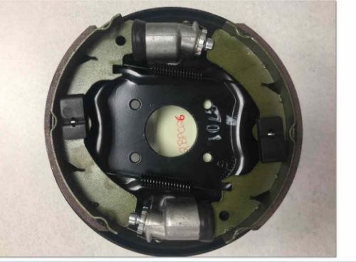 Picture of StarEV OEM 2BP026 Front Driver Side Backing Plate Assy for AK/AP, U, 14P M-Series ONLY, Deluxe and Enclosed Bus