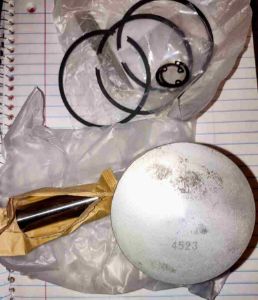 Picture of 4523 Piston Assembly, Three Ring (.020) Harley Davidson & Columbia Par Car 250cc