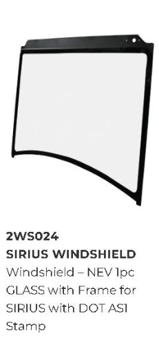 Picture of StarEV OEM 2WS024 Windshield - NEV 1pc GLASS with Frame for SIRIUS with DOT AS1 Stamp