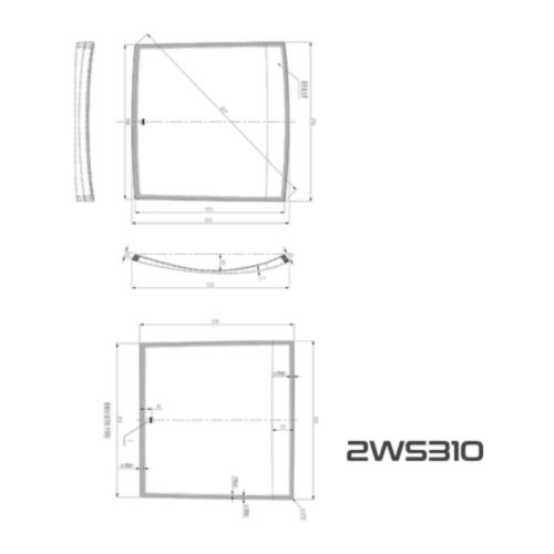 Picture of StarEV OEM 2WS310 Windshield - One Piece for 14P M-Series ONLY